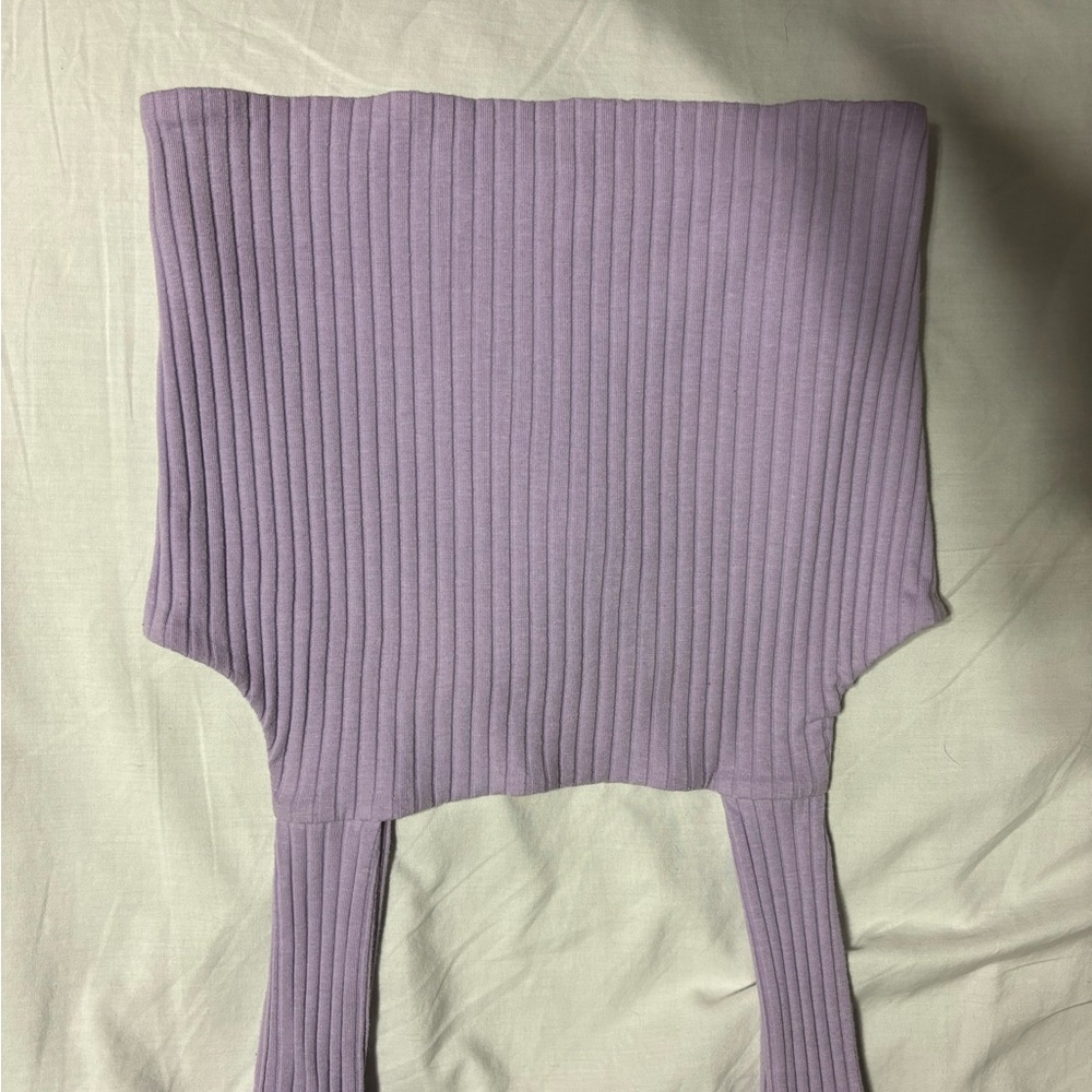 American Eagle Outfitters Lavender Ribbed Top